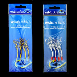 Unbranded Deluxe 4 Hook Shrimp Rigs - Gold