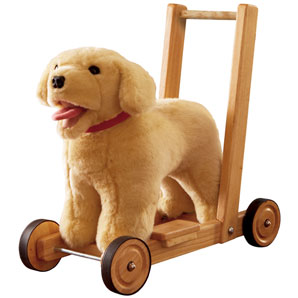 Deluxe Wooden Labrador Baby Walker