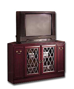 Denver Corner TV Unit - Mahogany Effect