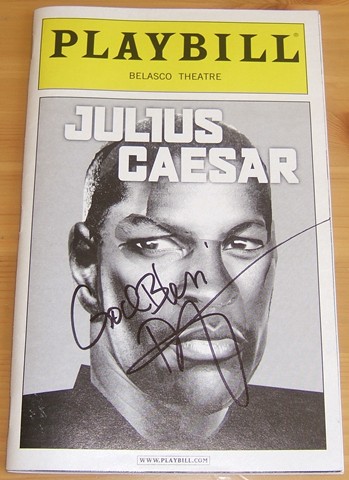 DENZIL WASHINGTON SIGNED JULIUS CAESAR PLAYBILL