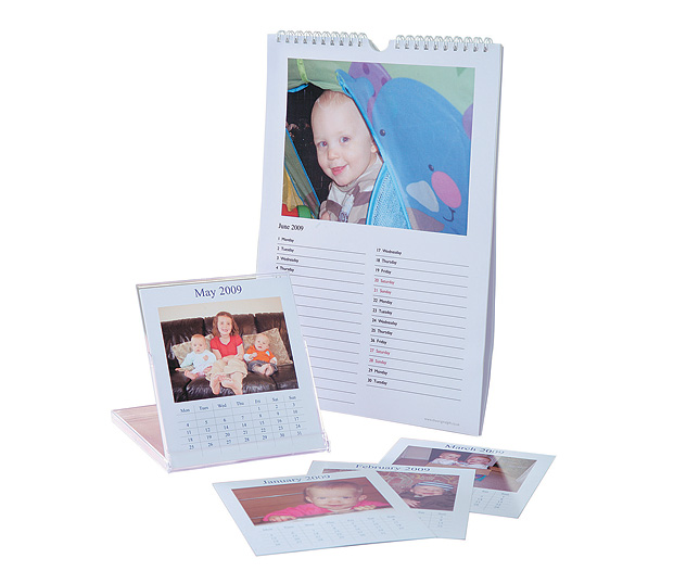 Unbranded Desktop Personalised Calendar