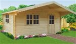 Unbranded Devon log cabin: 5 x 5m - Natural pine