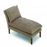 Unbranded Dexter Chaise Longue - Chenille Cream - White leg stain