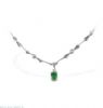 Diamond and emerald necklace