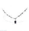 Diamond and sapphire necklace