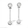 Diamond drop earrings