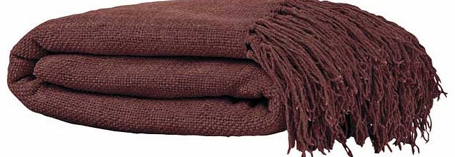 Made from 100% cotton this diamond throw is durable. soft-to-touch and versatile enough to respond to temperature changes. The cotton throw in a rich chocolate hue will lock in warmth making it ideal for snuggling with indoors and its ideal for bed t