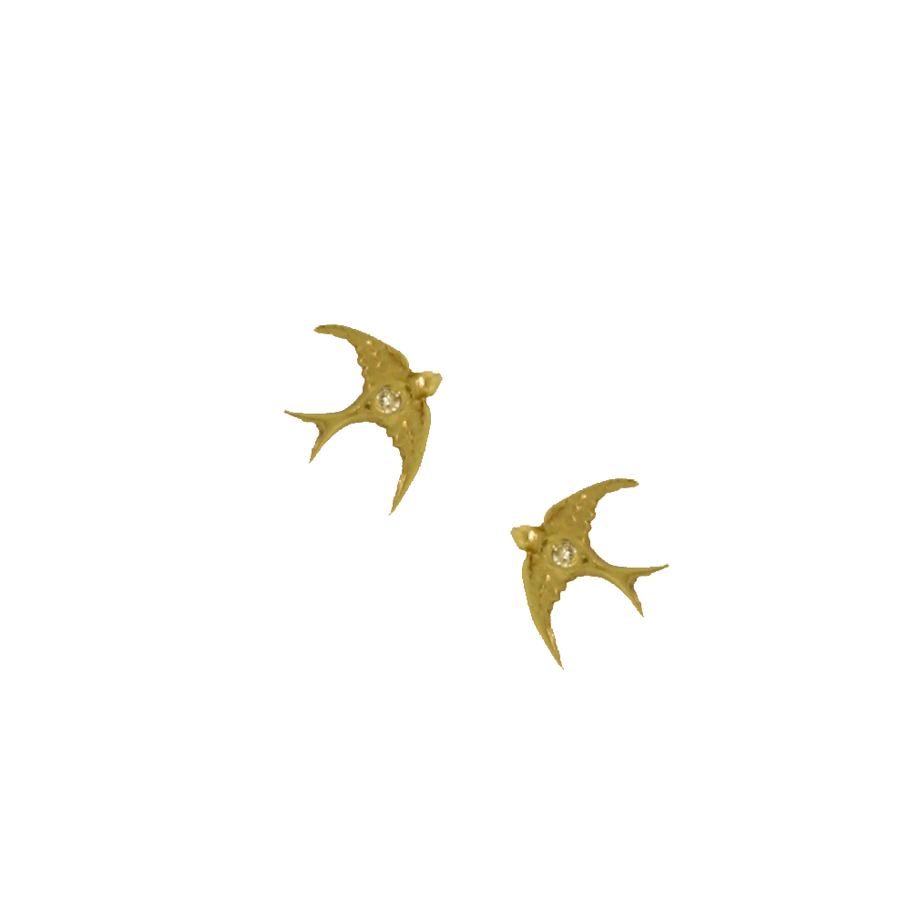 Unbranded Diamond Swallow Studs