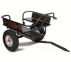 Trailer kart that attaches to kart towbar