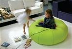 Do-Nut Bean Bag: 1.2mtr Diameter x 0.45mtr - Dark Grey