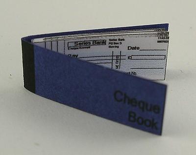 Dolls House Miniature Cheque Book