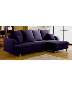 Unbranded Dominik RH Corner Sofabed - Charcoal