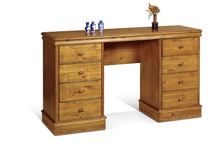 Double Pedestal Dressing Table - Chateau