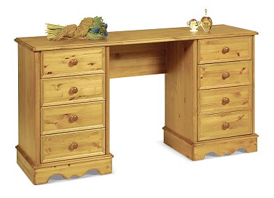 Double Pedestal Dressing Table - Sherwood