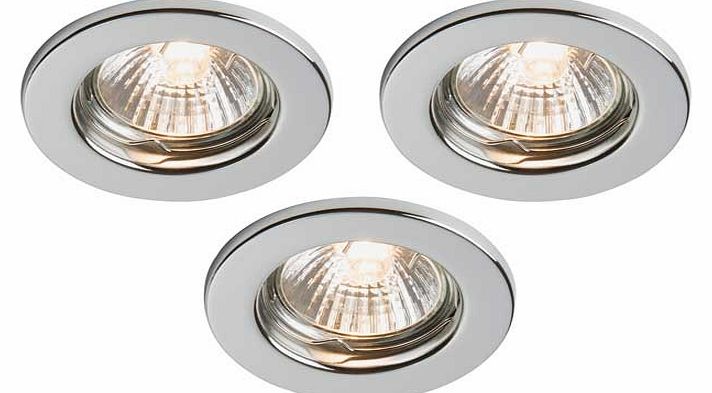 Unbranded Downlight Kit 3 Light Ceiling Fitting - Silver