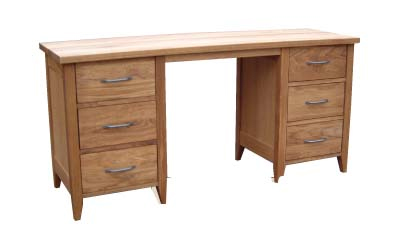 DRESSING TABLE OAK DBL PED