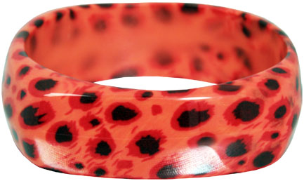 Unbranded Dyan Animal Print Perspex Bangle