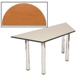 (e) Half Round Meeting Table-Beech