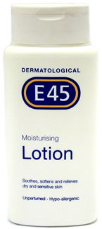 Lotion containing: Light liquid paraffin 4% w/w, W