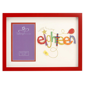 Unbranded Eighteen 18 Happy Birthday 4 x 6 Photo Frame