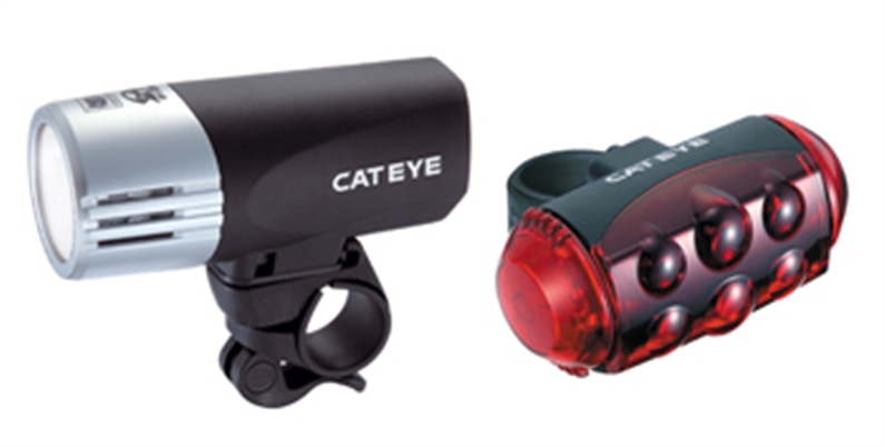 ULTRA BRIGHT FRONT AND REAR SET FOR MAXIMUM VISIBILITY ON THE ROAD. ALL CATEYE LIGHTING SETS