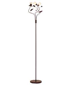 Unbranded Elana 3 Light Floor Lamp - Chocolate