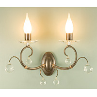 Unbranded ELBATH/LUN2 - Bronze Bathroom Wall Light