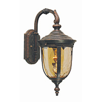 Unbranded ELCL2/S - Small Weathered Bronze Patina Outdoor Wall Light