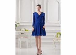 Unbranded Elegant Terse V-neck Stretch satin Chiffon