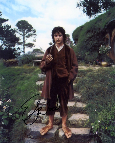 ELIJAH WOOD SIGNED 10 x 8 INCH COLOUR PHOTOGRAPH