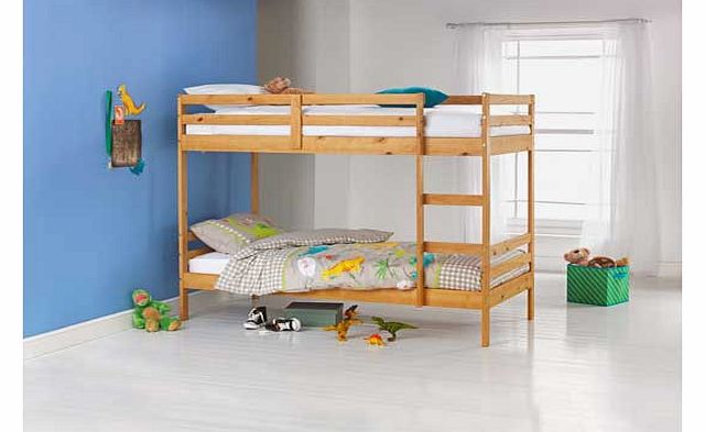 Unbranded Ellery Single Natural Bunk Bed Frame with Dylan