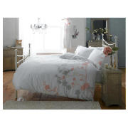 Unbranded Elspeth Gibson Blossom Duvet Set Kingsize, White