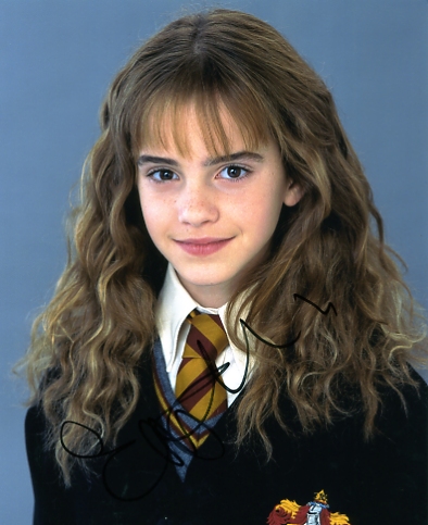 EMMA WATSON HARRY POTTER SIGNED 10 x 8 INCH