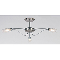 Unbranded EN9009 3SC - 3 Light Satin Chrome Ceiling Light