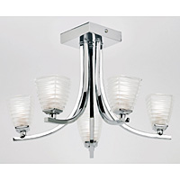 Unbranded EN91025 - 5 Light Polished Chrome Ceiling Light