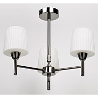 Unbranded EN91203 - 3 Light Black Chrome Ceiling Light