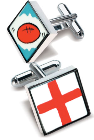 Unbranded English Rugby Cufflinks