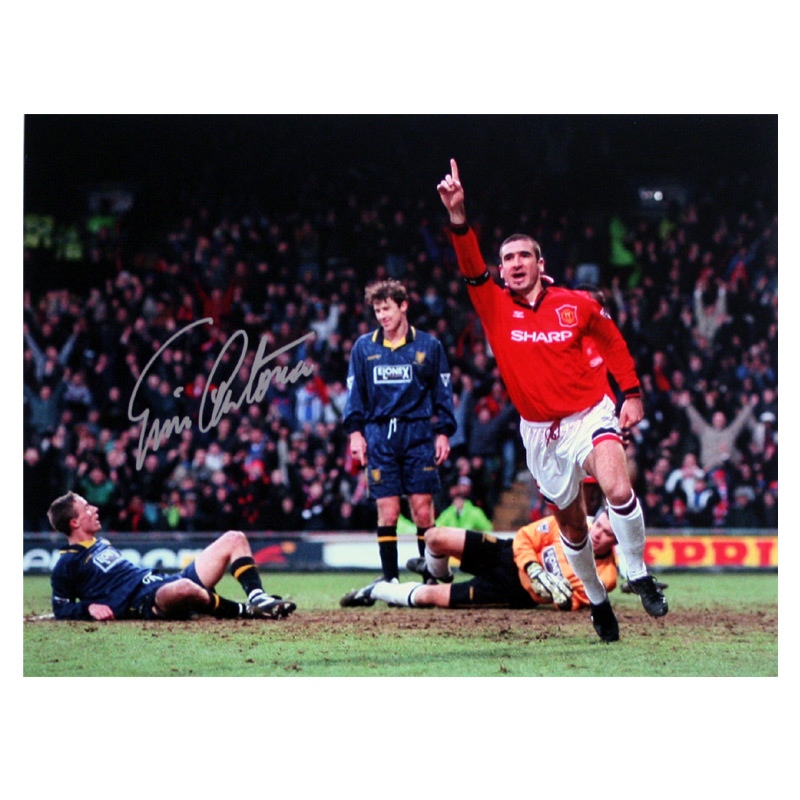 Unbranded Eric Cantona Signed Photo - Classic Wimbledon Goal