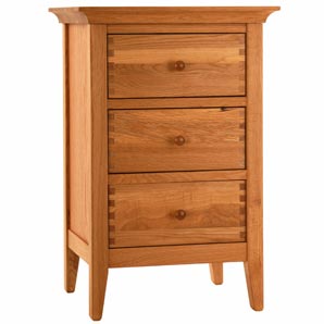 Esprit Three Drawer Bedside Chest