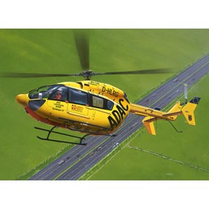 Eurocopter EC145 ADAC/Rega plastic kit from German specialists Revell. The EC 145 is medium-heavy tw