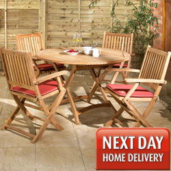 Unbranded Exeter 4 Seater Teak Garden Furniture Set