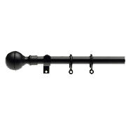 Extendable Metal Curtain Pole 120-210cm Ball