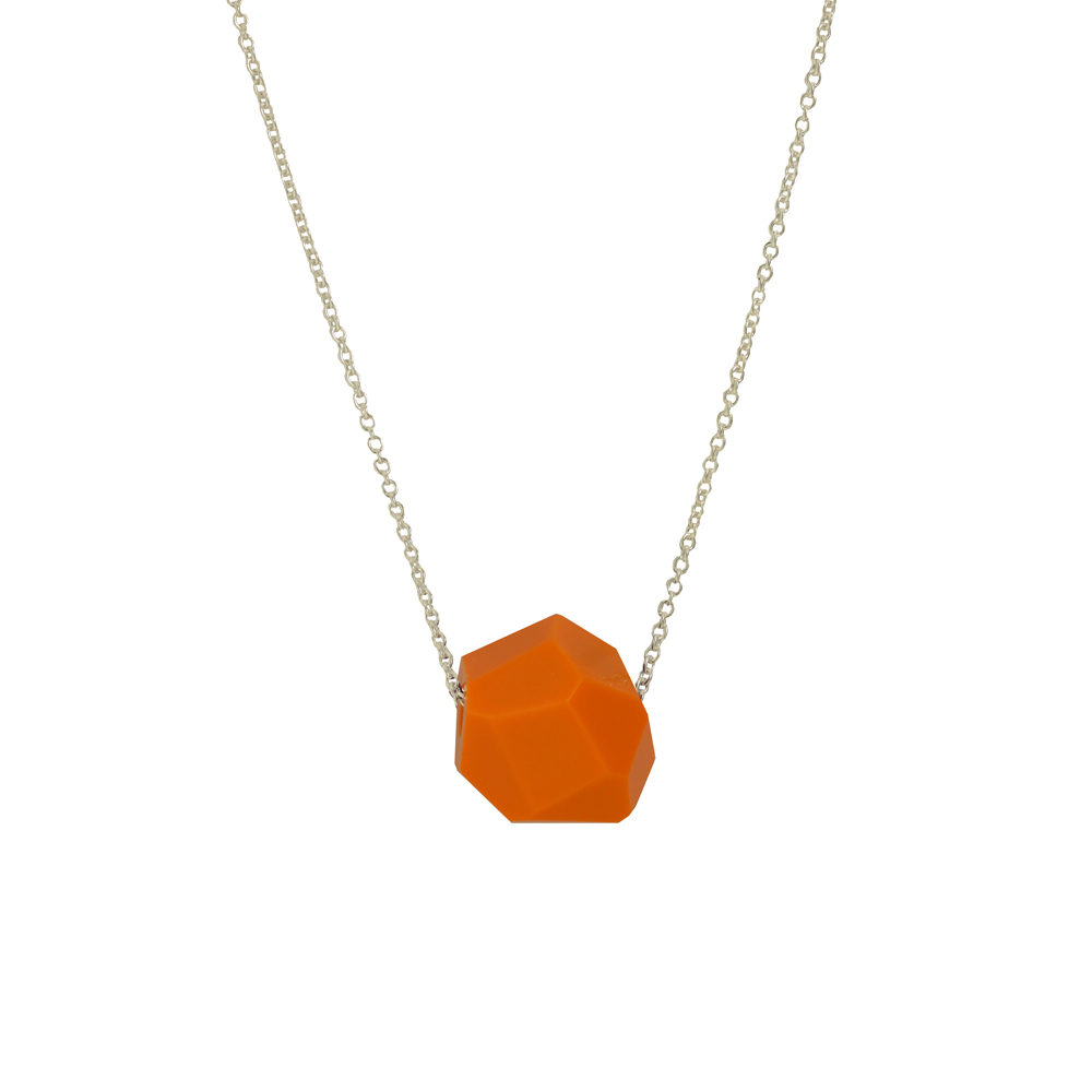 Unbranded Facet Pendant - Orange