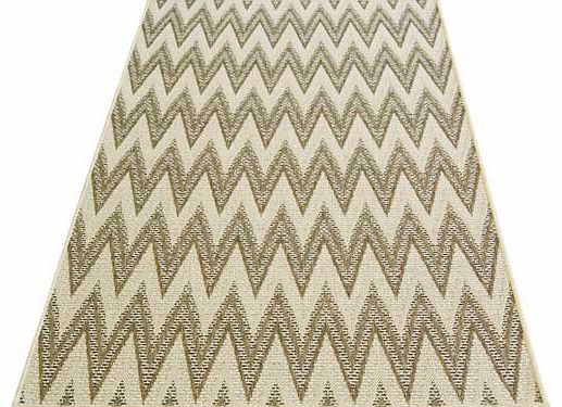 Unbranded Fairmont Flatwave Zigzag Rug 120x170cm - Natural