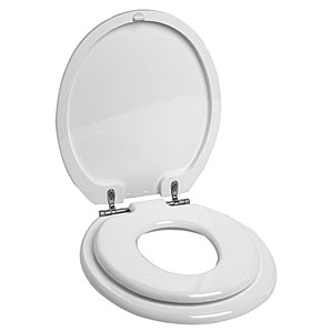 White family toilet seat