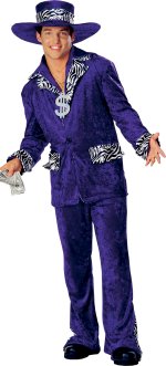 Unbranded Fancy Dress - Adult Big Poppa Pimp Suit Costume XL