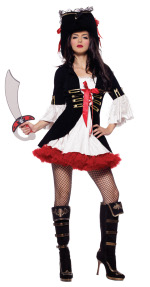 Unbranded Fancy Dress - Adult Captain Swashbuckler Costume Extra Large