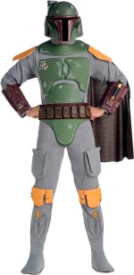 Unbranded Fancy Dress - Adult Deluxe Star Wars Boba Fettandtrade; Costume