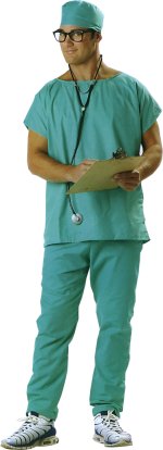 Unbranded Fancy Dress - Adult Doctor Scrubs Costume