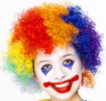 Unbranded Fancy Dress - Child Rainbow Clowning Wig